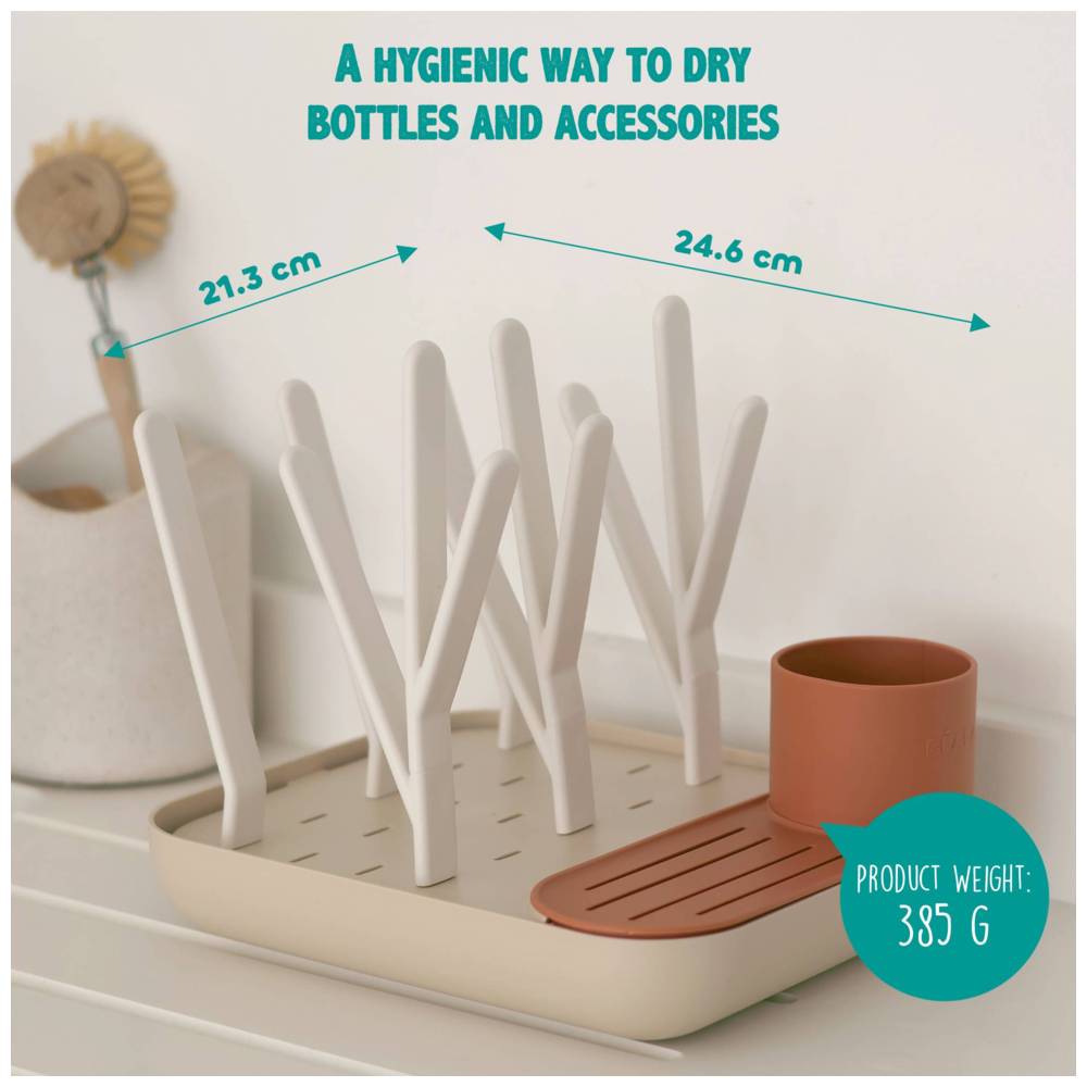 Beaba - Forest Draining Rack - Terracotta Clay