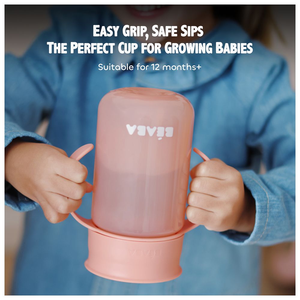 بيبا - كوب تعليمي 360 درجة - وردي - 340 مل