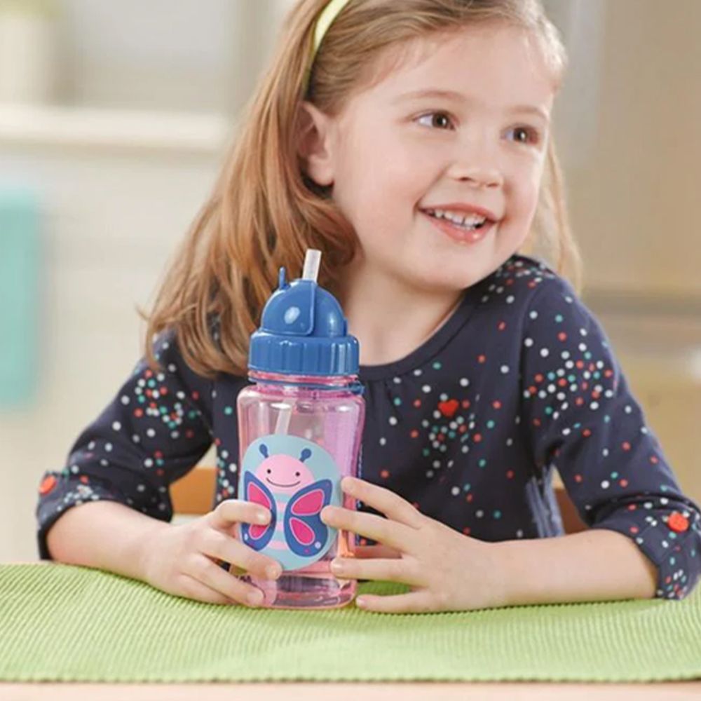 SkipHop - Zoo Straw Bottle - Octopus - 355ml