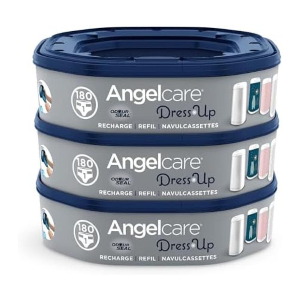 Angelcare - Dress Up - Nappy Pail Refill Cassettes Octagonal - Pack of 3
