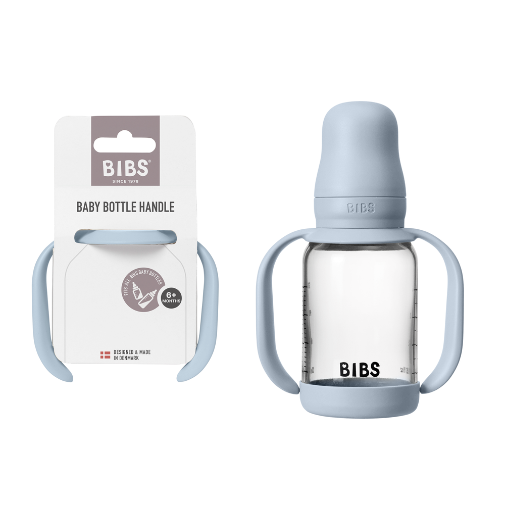 Bibs - Baby Bottle Handle Only - Baby Blue