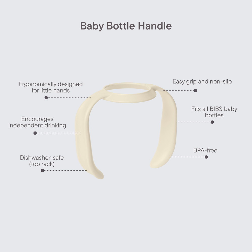 Bibs - Baby Bottle Handle Only - Baby Blue