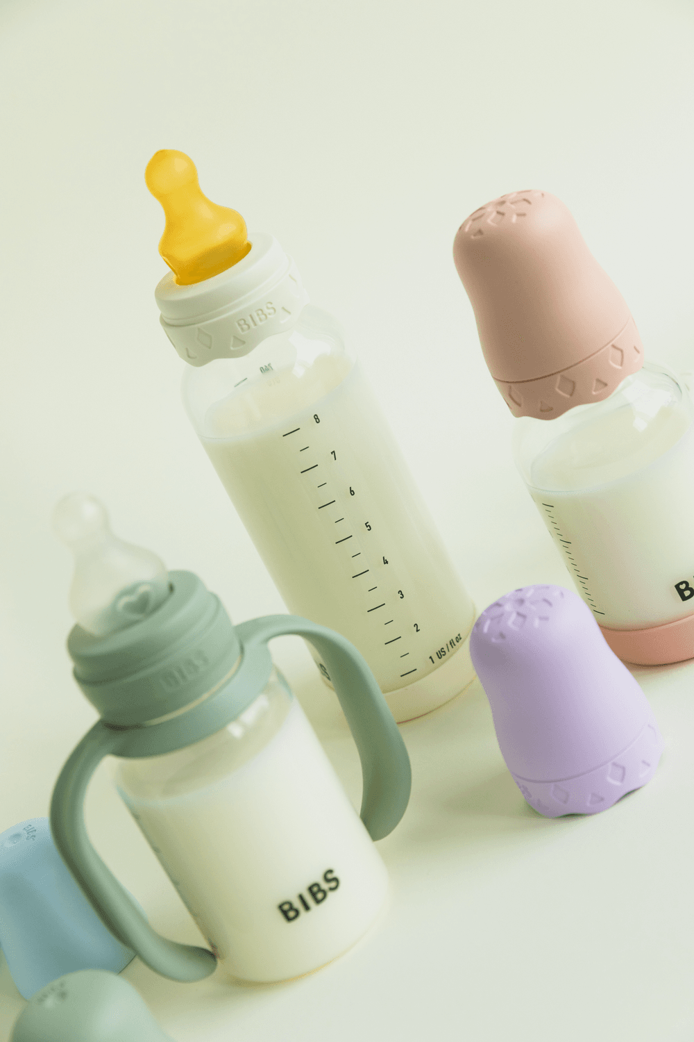 Bibs - Baby Bottle Handle Only - Sage