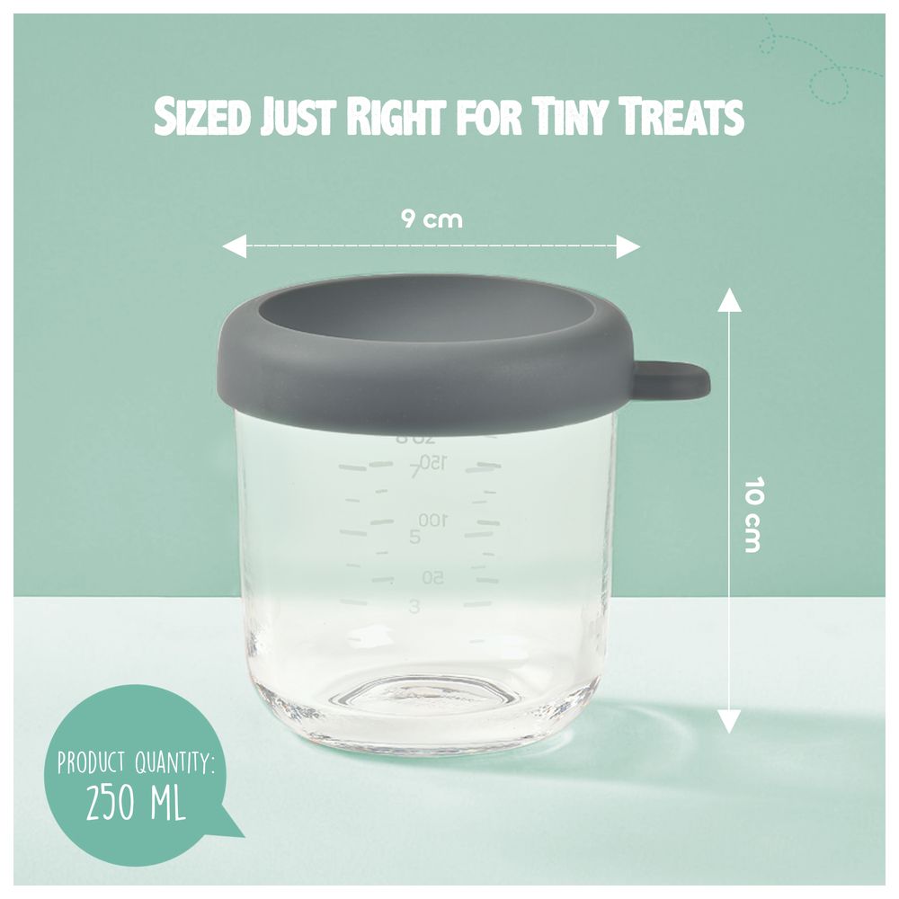Beaba - Conservative Glass Food Container - Mineral - 250 ml
