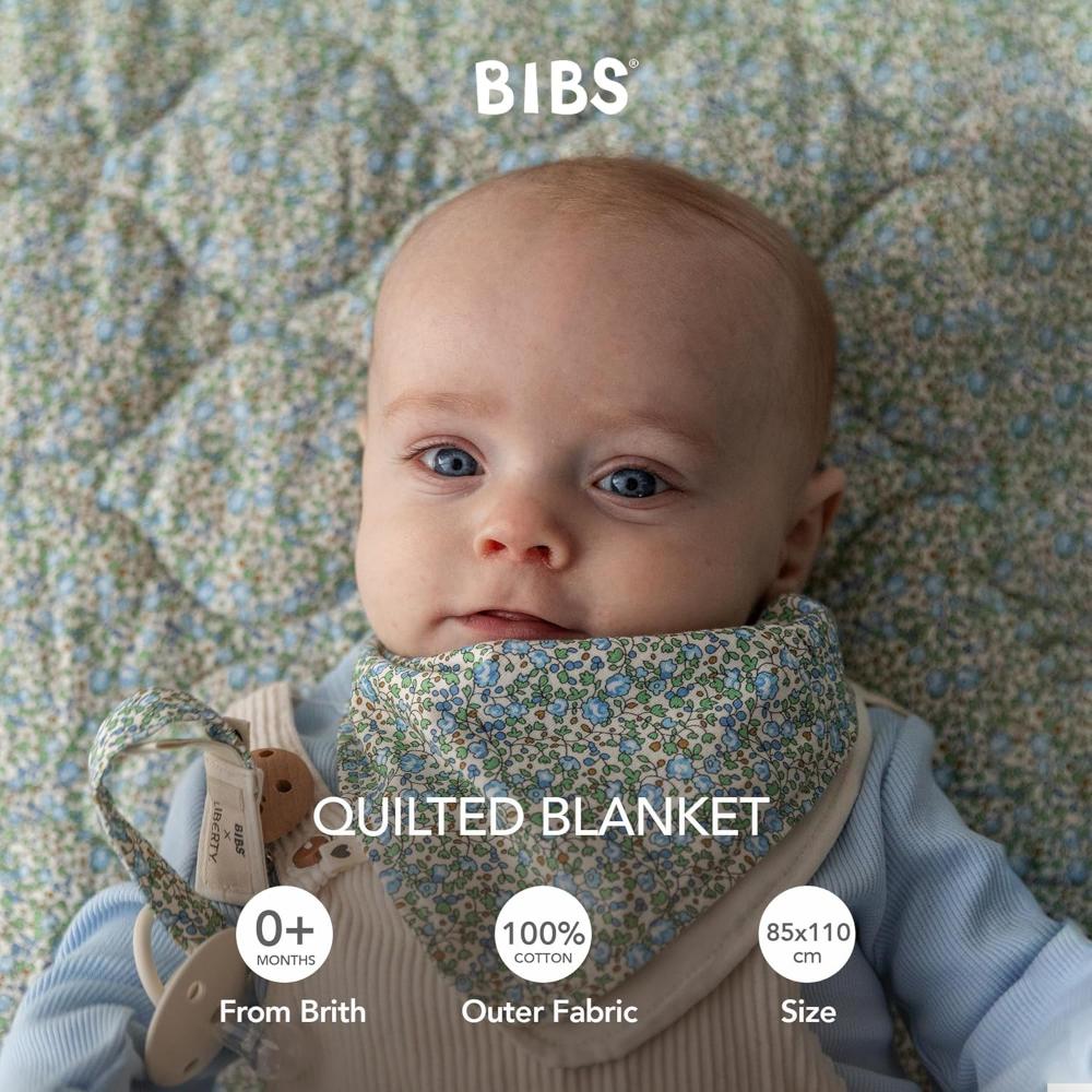 Bibs - Liberty Quilted Blanket - Eloise - Ivory