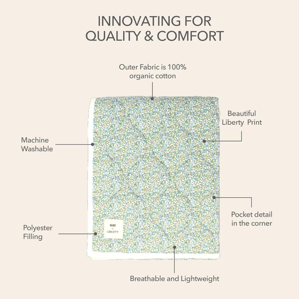 Bibs - Liberty Quilted Blanket - Eloise - Ivory