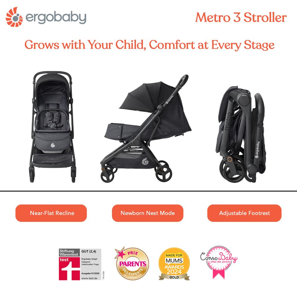 Ergobaby - Metro 3 Stroller Eu - Compact Lightweight