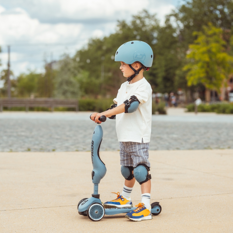 Scoot & Ride - Protective Knee And Elbow Pad Set - Ash - XXS - 4 Pcs