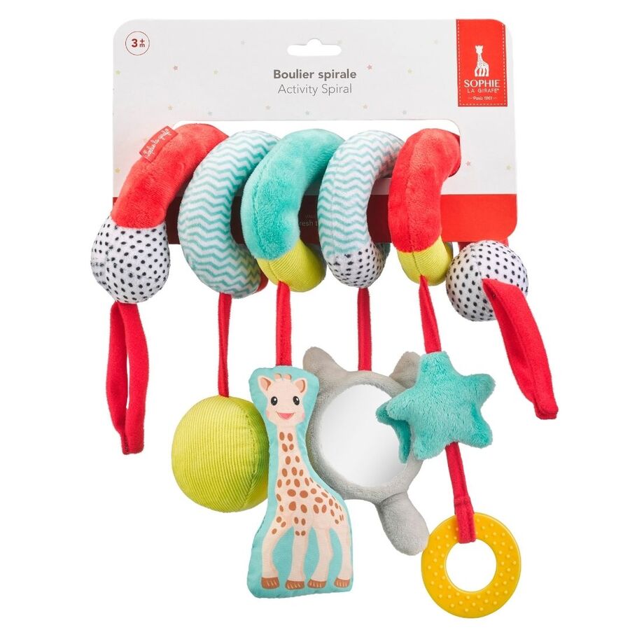 Sophie La Girafe - Fresh Touch Activity Spiral Crib And Stroller Toy