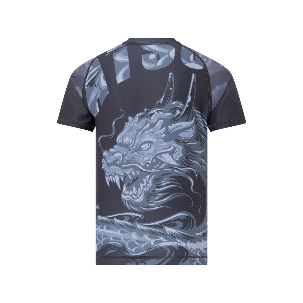 Tatsu Dragon Kid's Printed Short Sleeves Rashguard - Grey