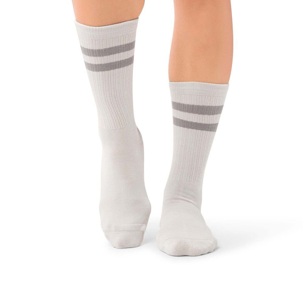 Satori Athletica - Mio Crew Length Grip Socks - Faded Ash