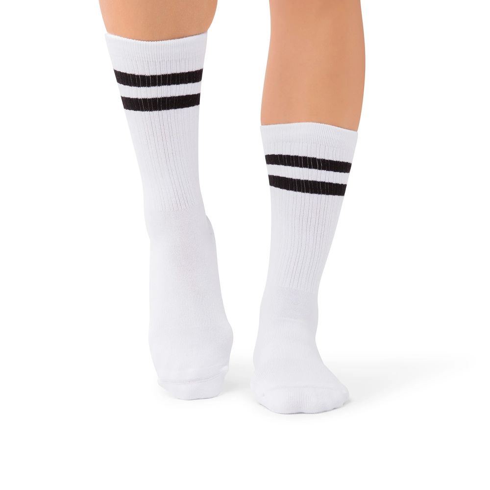Satori Athletica - Mio Crew Length Grip Socks - Ivory Luxe