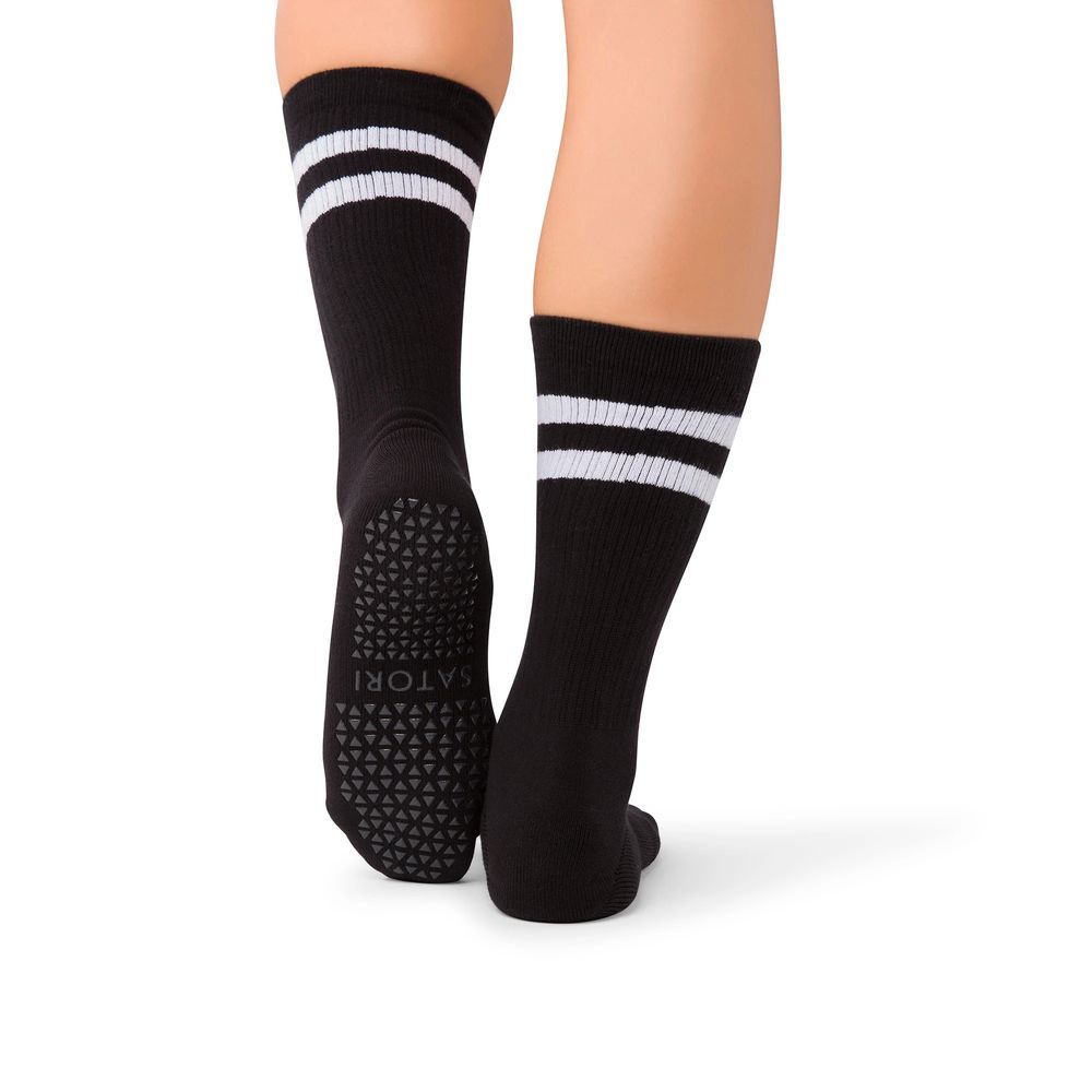 Satori Athletica - Mio Crew Length Grip Socks - Midnight