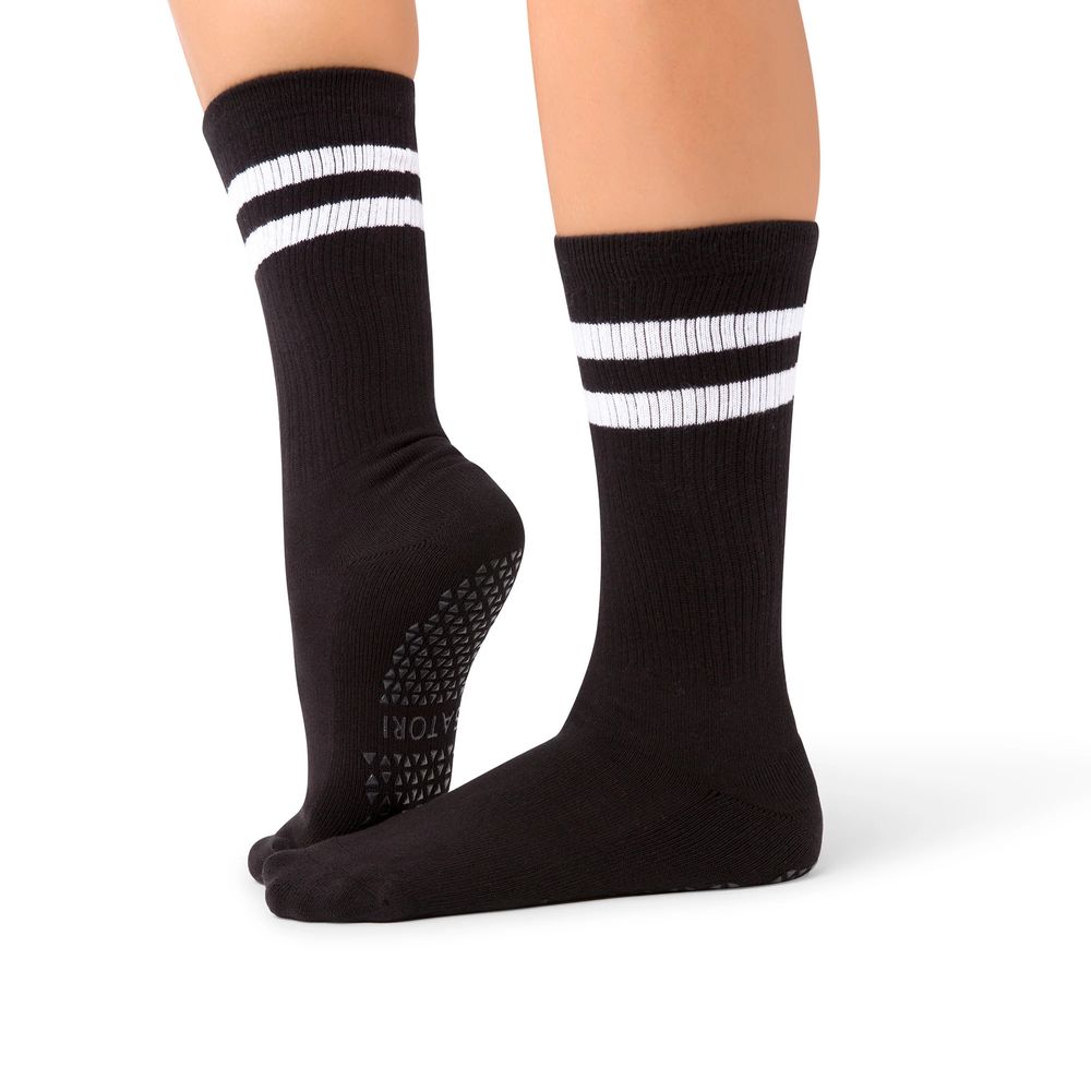 Satori Athletica - Mio Crew Length Grip Socks - Midnight