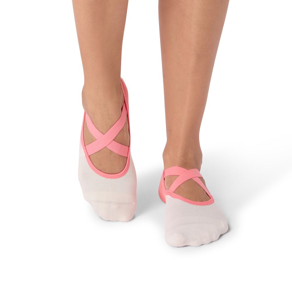 Satori Athletica - Naomi Grip Socks - Coral Ombre