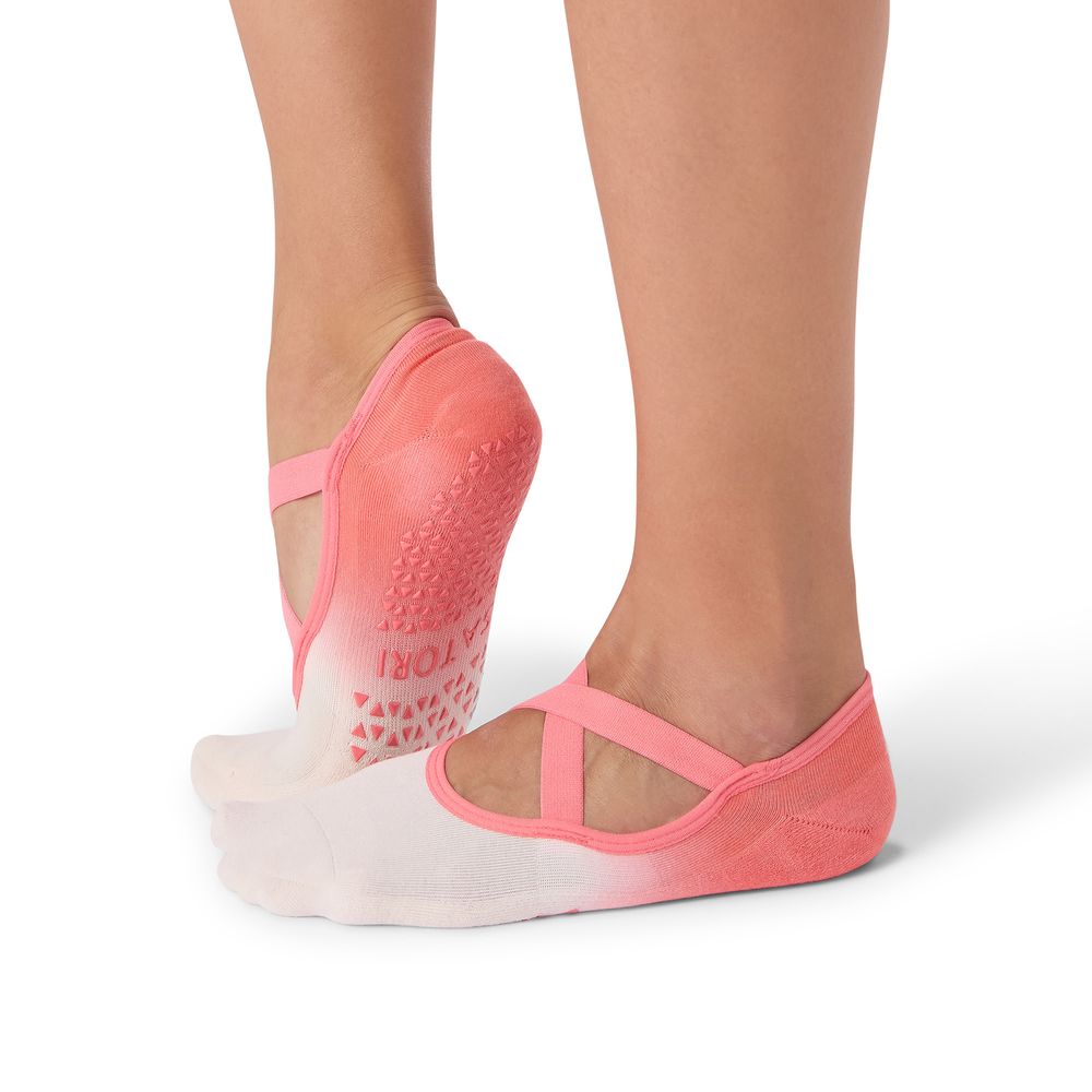 Satori Athletica - Naomi Grip Socks - Coral Ombre