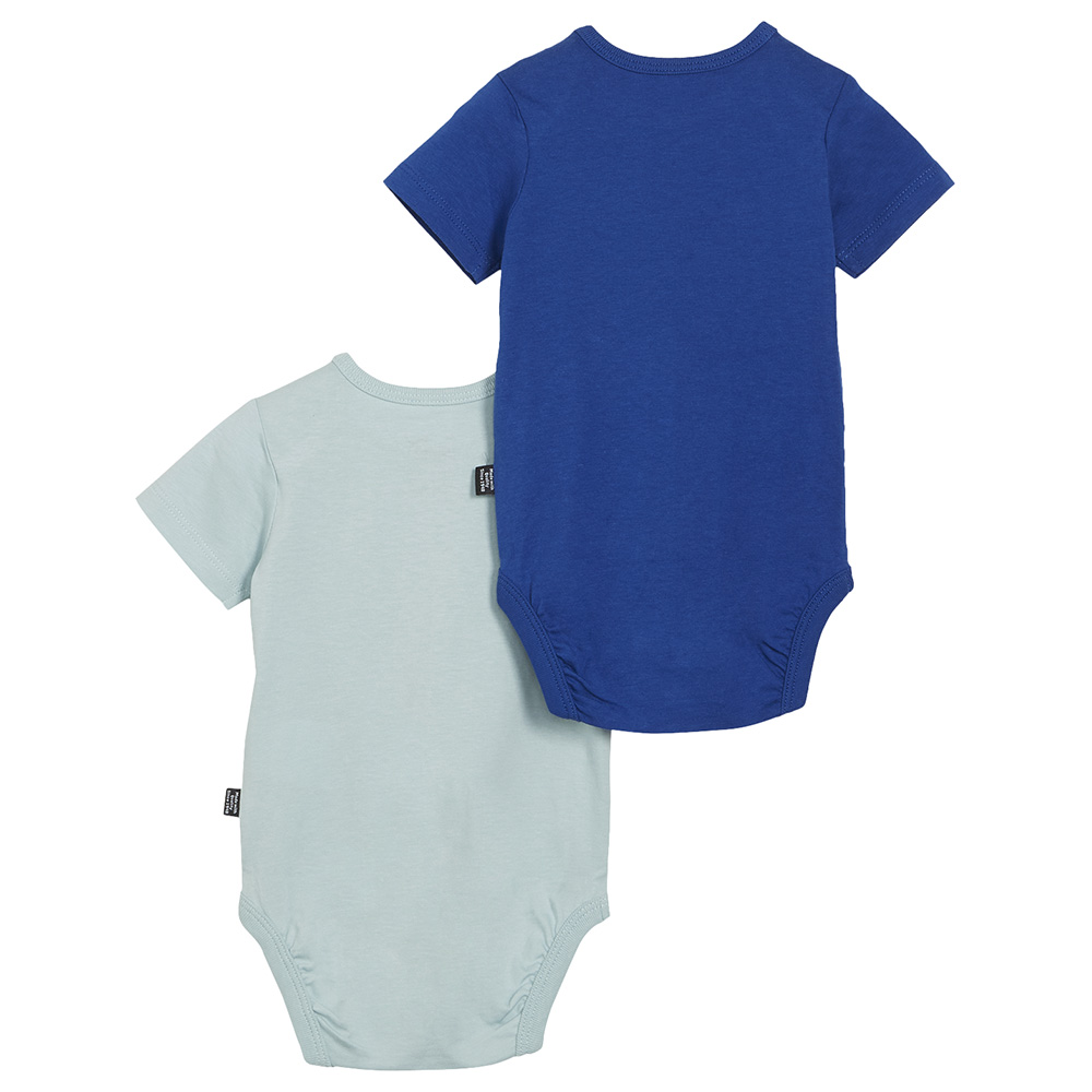 Puma - 2pc-Set - Minicats Newborn Bodysuits - Turquoise