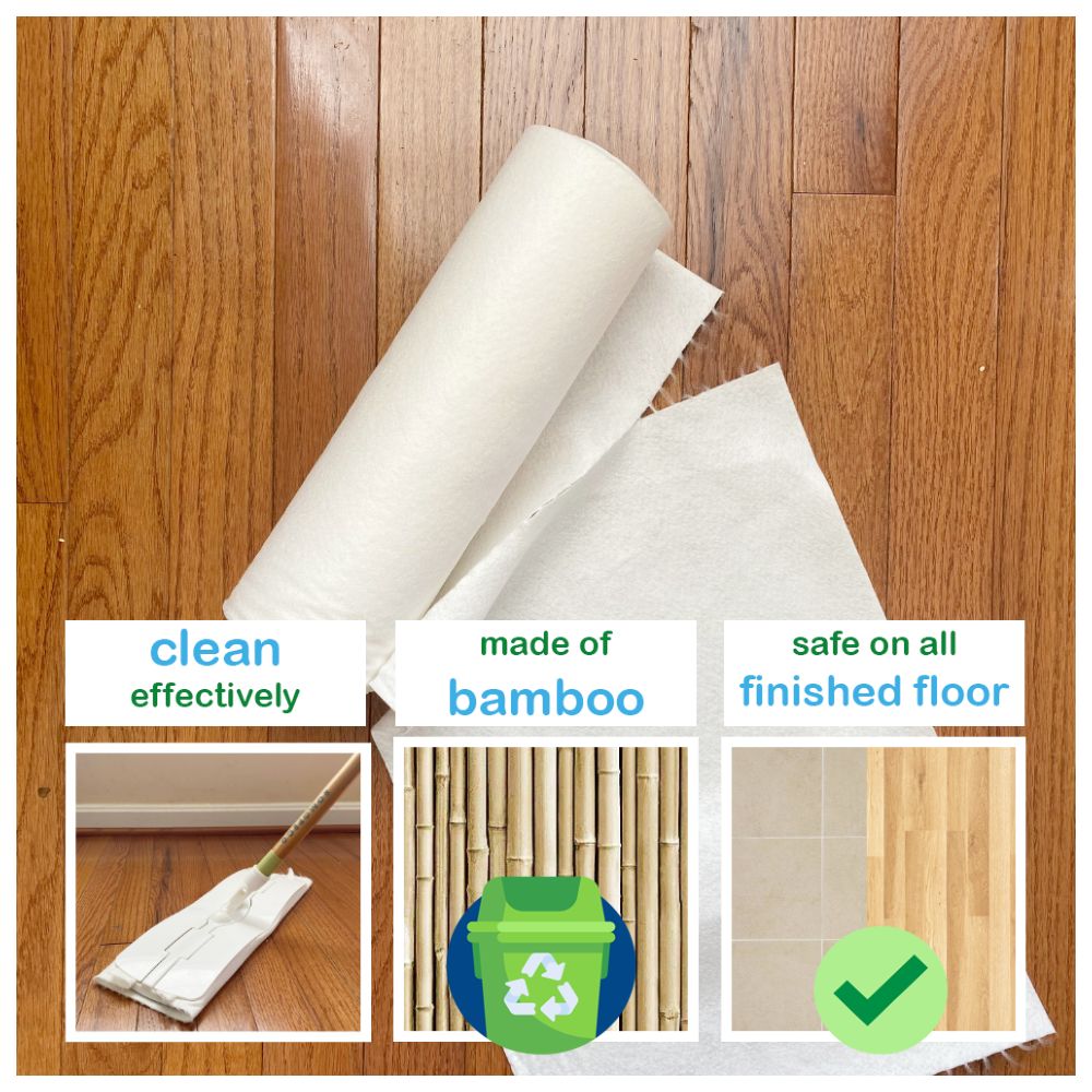 روموبيكو - قماش للاستعمال مرة واحدة صديق للبيئة - 120 قطعة