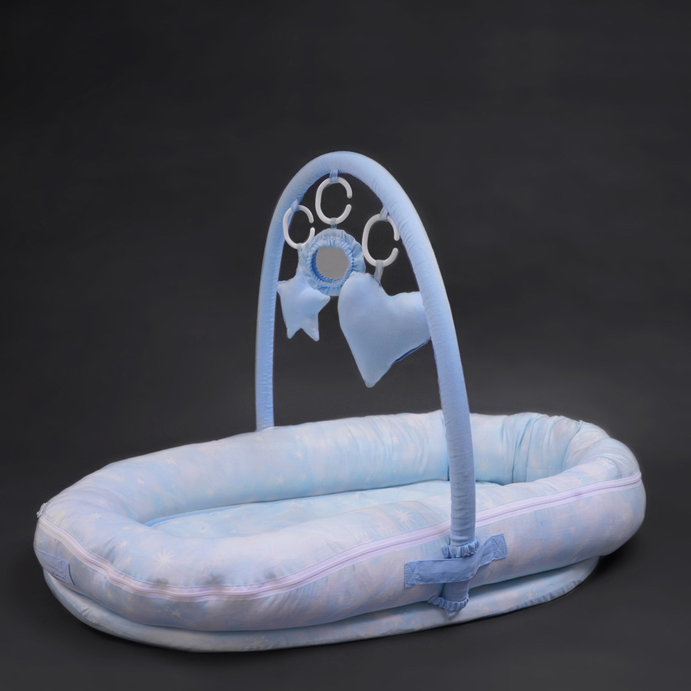 Fancy Fluff - Organic Baby Cocoon Play Gym - Nova