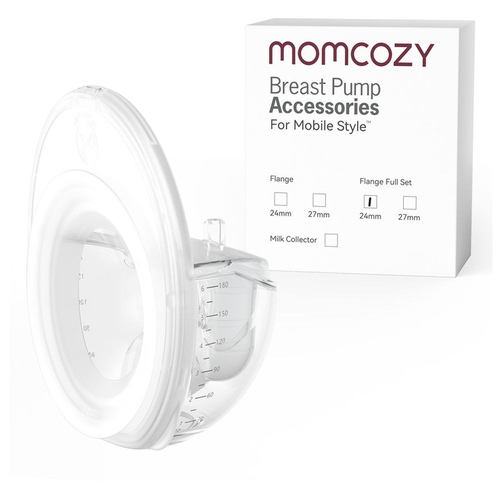 موم كوزي - مجموعة حافظات جمع الحليب لشفاط أم6 - شفافة