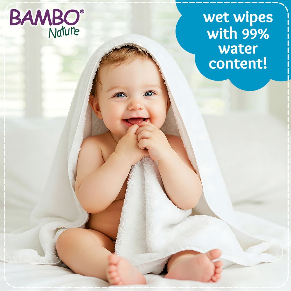Charmm - Baby Bottle Cleanser & 60 Bambo Nature Wet Wipes Set - Pack of 3 - 1 L