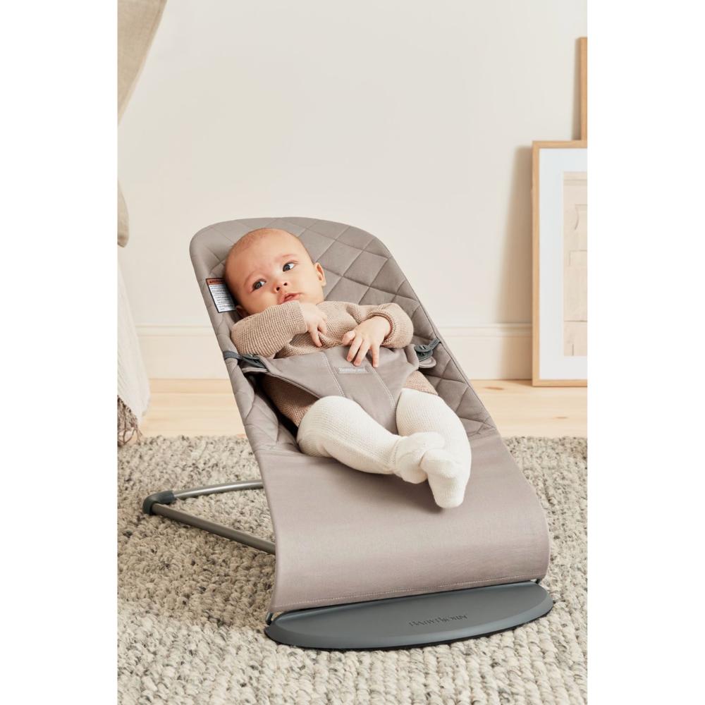 BABYBJORN Bliss Woven Baby Bouncer - Sand Grey