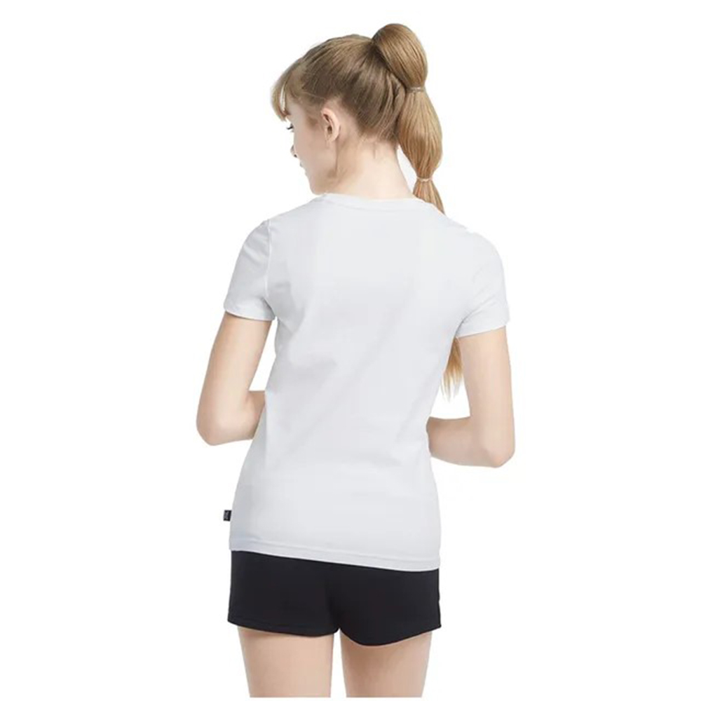 بوما - طقم تي شيرت للبنات بشعار وشورت - قطعتين