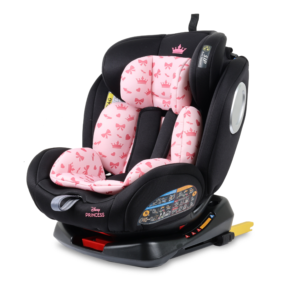 Disney - 4-in-1 Princess Baby/Kids 360 Degree Car Seat - Pink