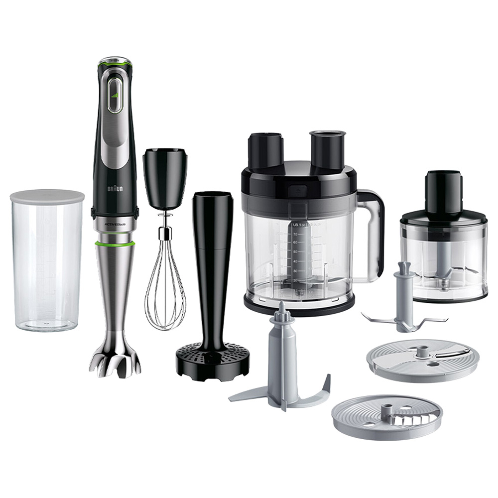 Braun MultiQuick 9 Hand Blender With XL Food Processor And Puree Masher Set