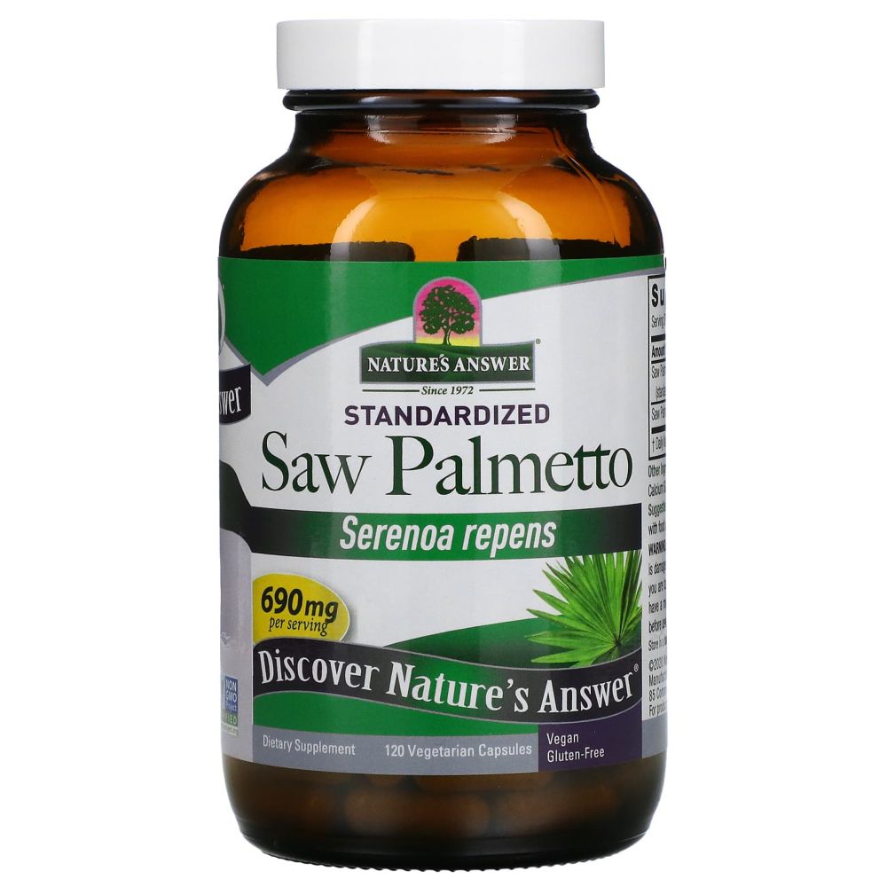 Nature's Answer - Saw Palmetto 690 Mg Capsules - 120 Pcs