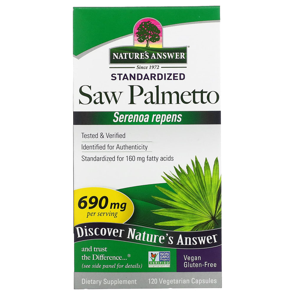 Nature's Answer - Saw Palmetto 690 Mg Capsules - 120 Pcs