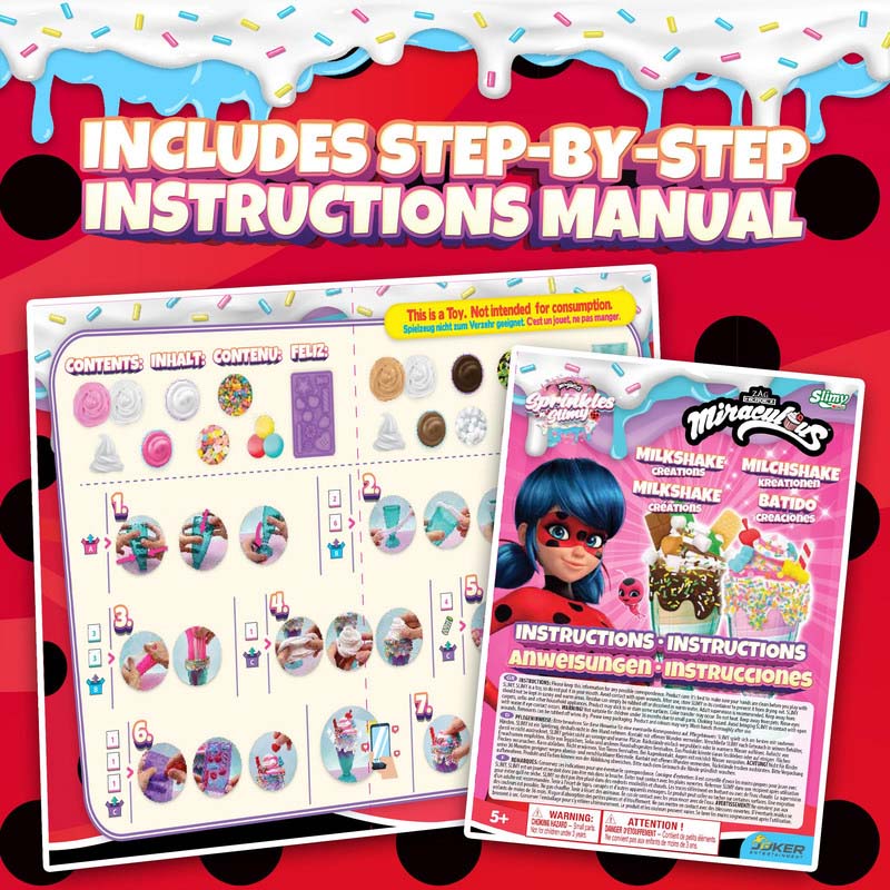 زاج بلاي - مجموعة سبرينكل آند سلايمي - ميلك شيك كرييشنز