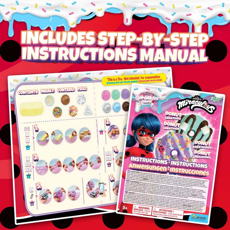 زاج بلاي - مجموعة سبرينكل آند سلايمي - دونات كرييشنز