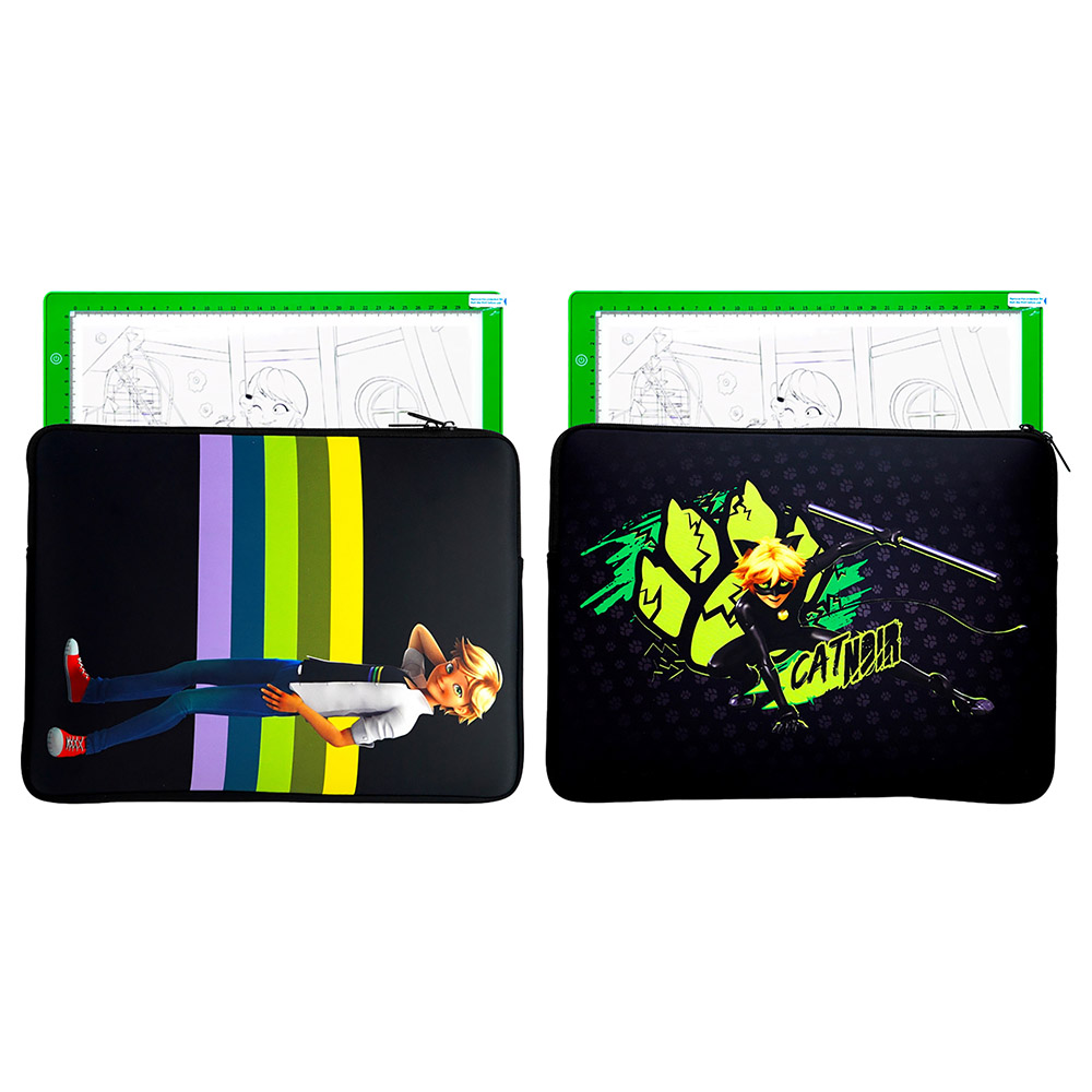 زاج بلاي - لوحة مضيئة LED وحقيبة - قطعة واحدة - أسود - قد يختلف الطراز