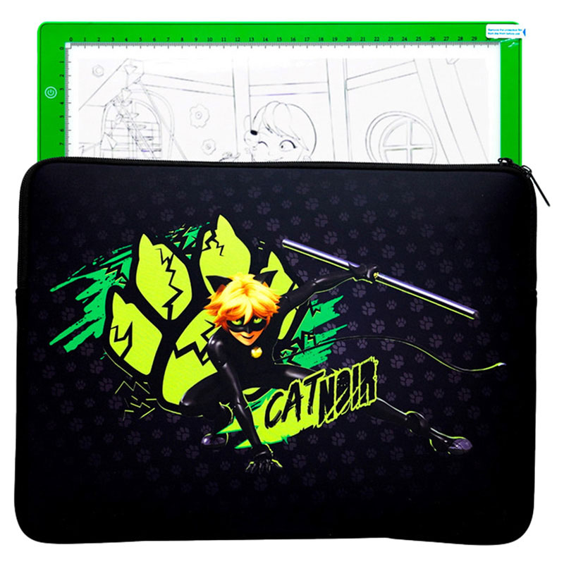 زاج بلاي - لوحة مضيئة LED وحقيبة - قطعة واحدة - أسود - قد يختلف الطراز