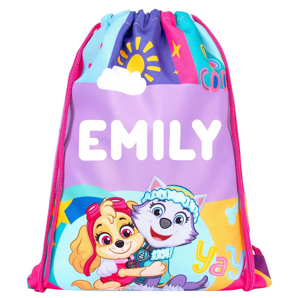 Fringoo - Personalized Drawstring Bag - Paw Patrol Skye - 16-Inch/41cm