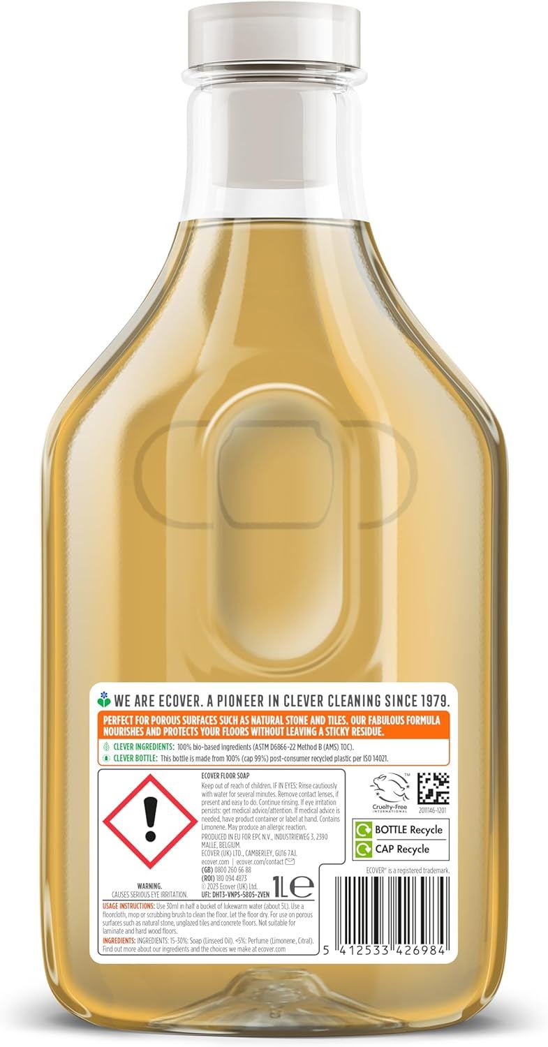 Ecover - Floor Soap Orange & Lemon - 1L