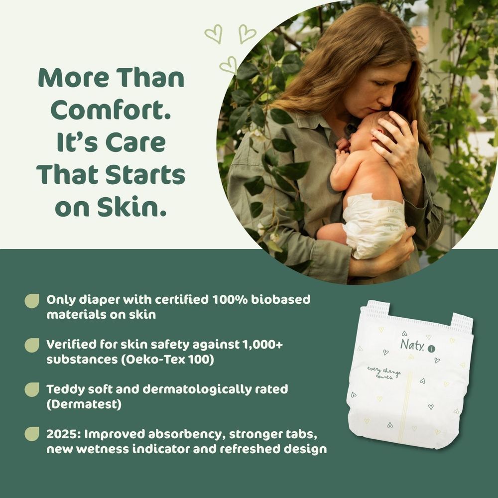 Naty Baby Diapers - Size 3 - 4-9 kg - 30 Pcs