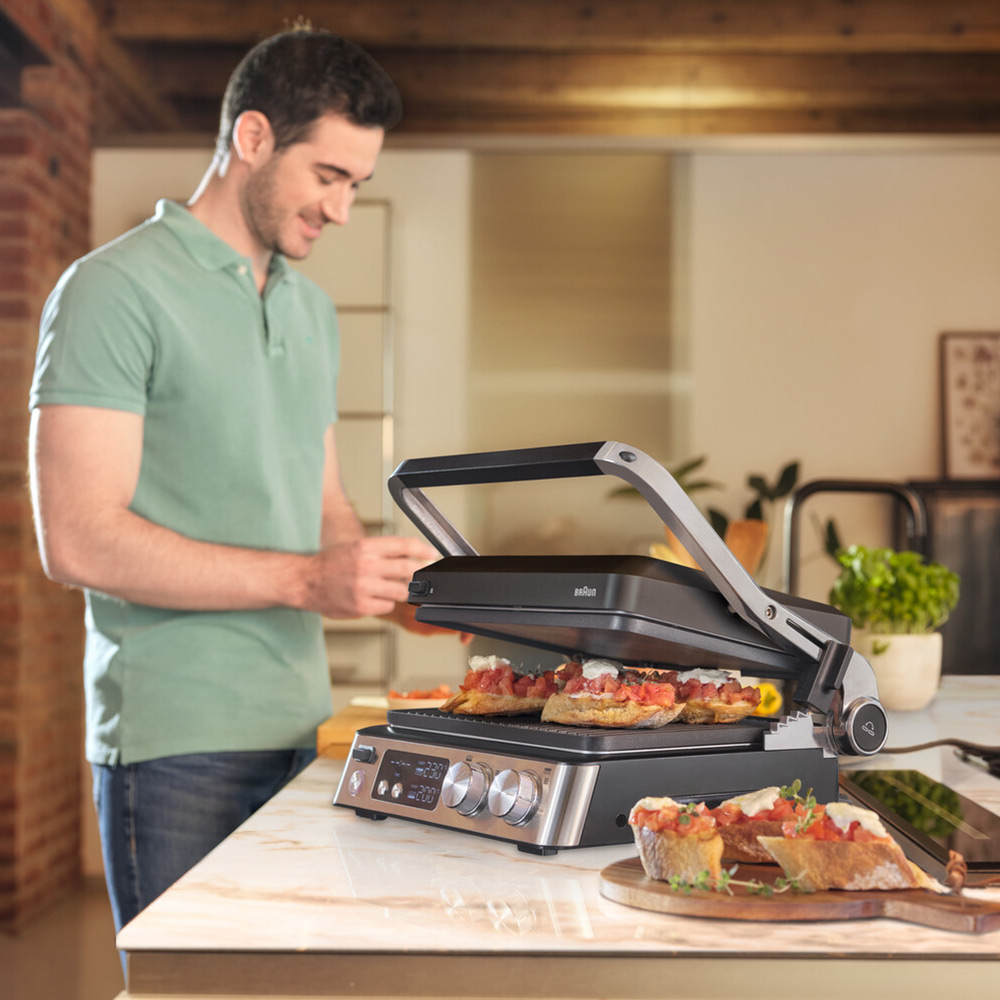Braun Multigrill 7 Contact Grill - Black/Stainless Steel