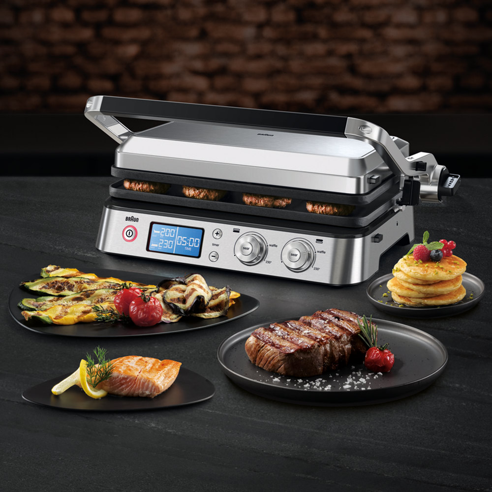 Braun Multigrill 9 Contact Grill Black/Stainless Steel