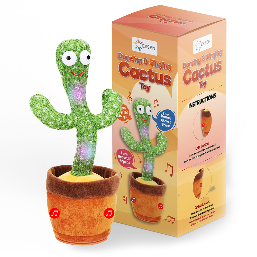 Essen - Dancing, Singing And Talking Cactus Plush Toy - 32cm