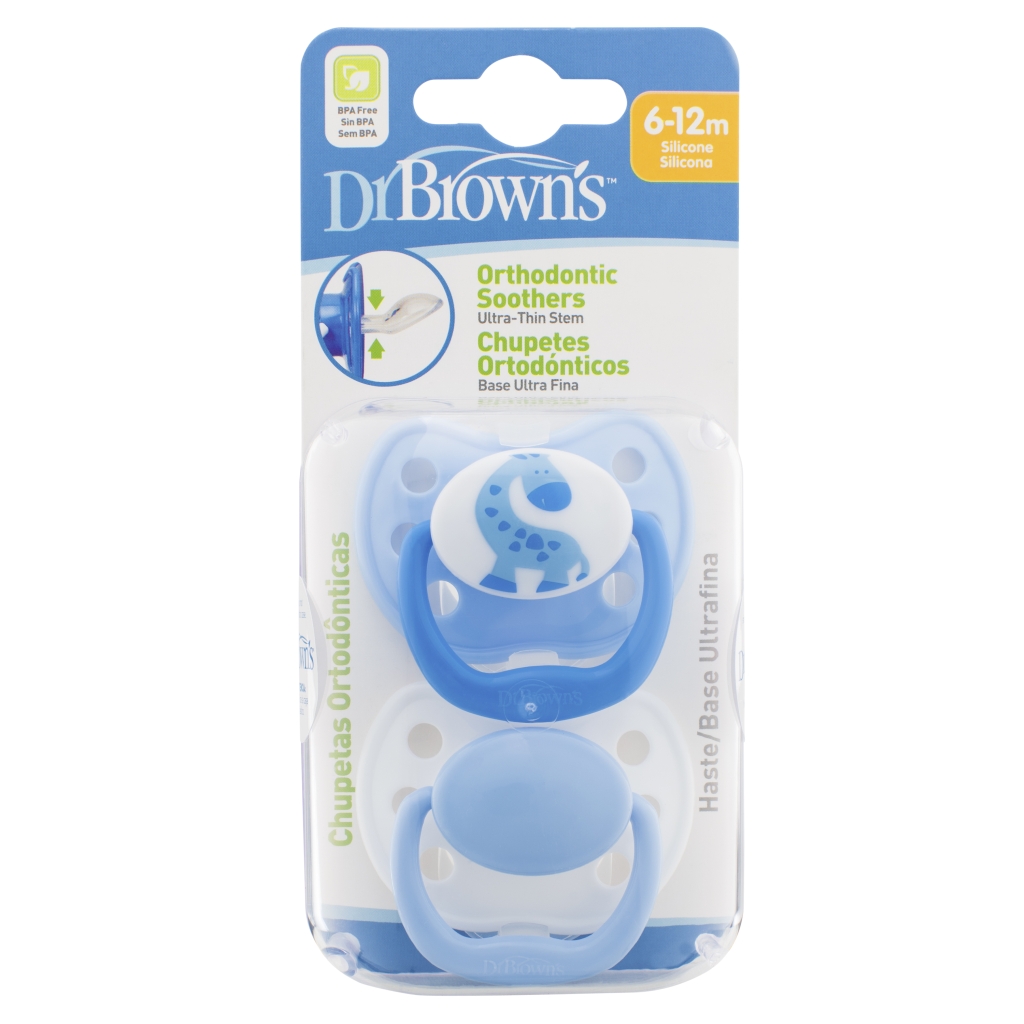 Dr. Brown's - Ortho Pacifiers - Stage 2 Blue Giraffe