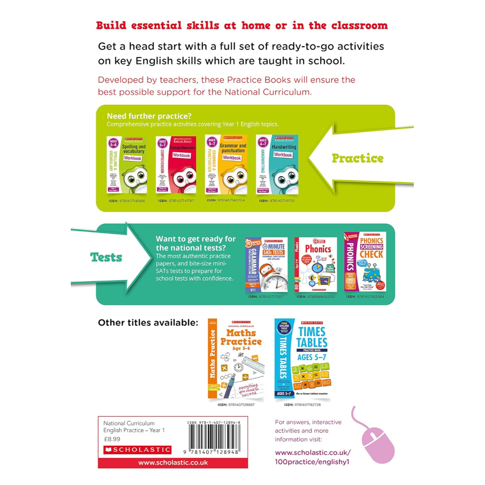 ممارسة اللغة الإنجليزية في المنهج الوطني: السنة الأولى