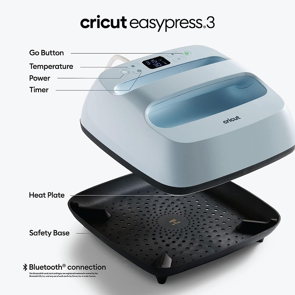 Cricut - EasyPress 3 Smart Heat Press Machine - Blue
