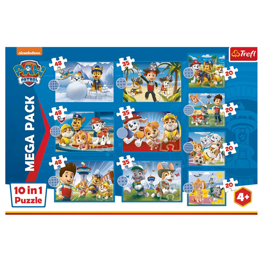 Paw Patrol - 10-In-1 Reliable Paw Patrol Team Puzzle - 329pcs