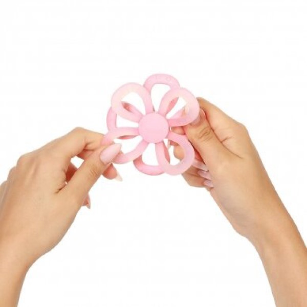 أمشي بيبي - عضاضة زهرة سيليكون للأطفال - زهري