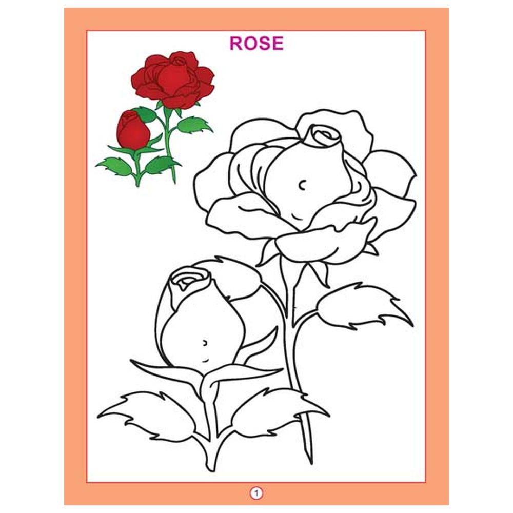 نسخة كتاب التلوين - الزهور