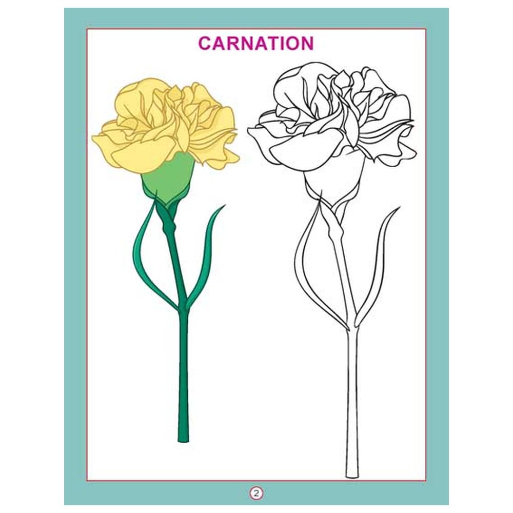 نسخة كتاب التلوين - الزهور