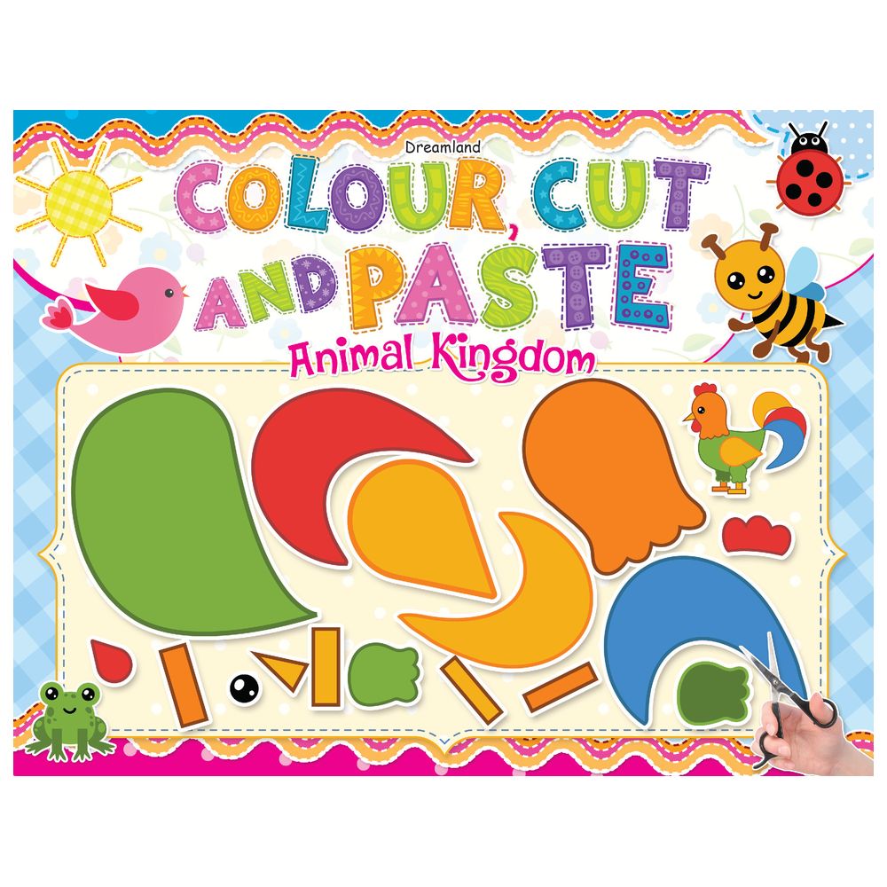 Colour, Cut And Paste Activity Book - Animal Kingdom