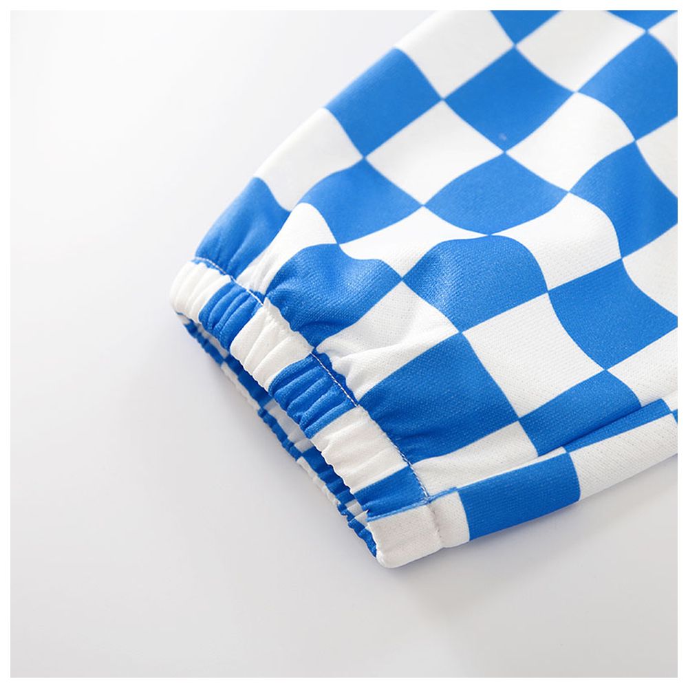 شوغر راش - بنطال مربعات - أزرق